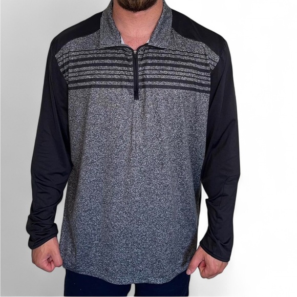 Black and grey PGA Tour quarter zip pullover size xxl - Picture 1 of 6